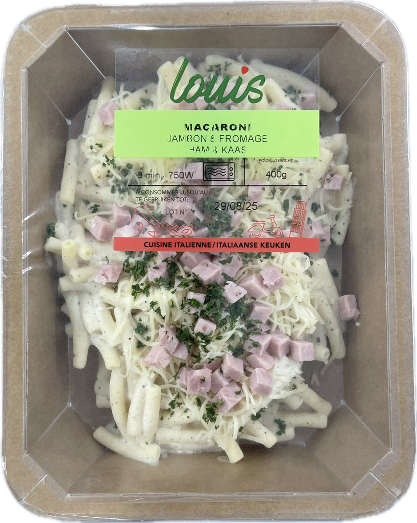 MACARONI JAMBON-FROMAGE 400gr. (RTS)